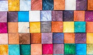 a multicolored patch of hidden patterns